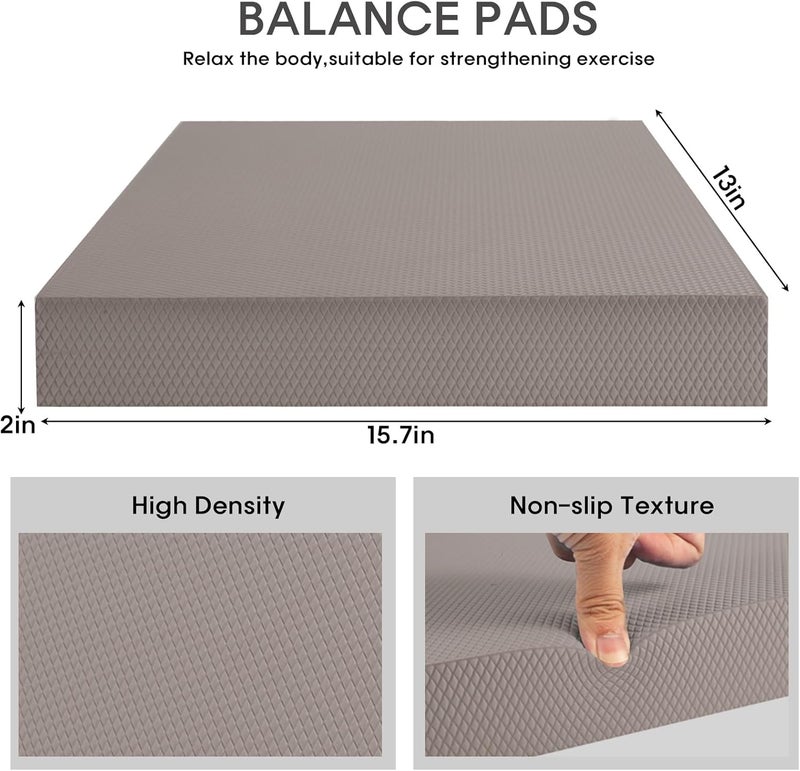 MBKHFLL Exercise Balance Pad，Balance Foam Mat for Physical Therapy Equipment & Strength Stability Training, Slip Resistant Foam Mat for Yoga, Pilates, Meditation，Gardening knee pads - Image 2